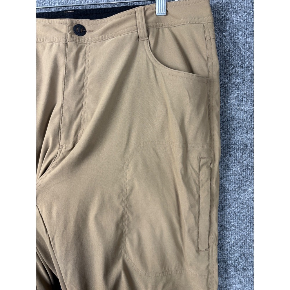 Orvis Pants Brown Size 40x30 Mens Fleece Lined Cargo Hiking Outoors Workwear - Picture 2 of 8